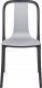 Beliani Zestaw 8 krzeseł ogrodowych szaro-czarny SPEZIA 6