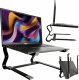 Alogy Uchwyt na laptop Macbook tablet 18" stojak podstawka składany regulowany aluminiowy na biurko 25 x 26cm Alogy Czarny 1