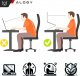 Alogy Uchwyt na laptop Macbook tablet 18" stojak podstawka składany regulowany aluminiowy na biurko 25 x 26cm Alogy Czarny 4