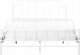 Beliani Łóżko metalowe 140 x 200 cm białe MAURESSAC 5