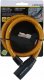 Dunlop Dunlop - Zapięcie do roweru spiralne na klucz 65 cm (pomarańczowy) 1