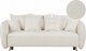 Beliani Sofa rozkładana boucle z pojemnikiem biała VALLANES Lumarko! 1