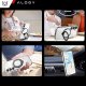 Alogy Etui do Samsung Galaxy S24 obudowa magnetyczne Ring Mag Safe Clear magnes do uchwytu Alogy Czarne przezroczyste + Ładowarka Qi 10
