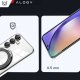 Alogy Etui do Samsung Galaxy S24 obudowa magnetyczne Ring Mag Safe Clear magnes do uchwytu Alogy Czarne przezroczyste + Ładowarka Qi 3