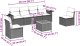 vidaXL 7-częściowy zestaw wypoczynkowy do ogrodu, z poduszkami, szary 8