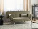 Beliani Tapicerowana sofa rozkładana zielona BRISTOL 2