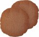 Beliani 2 poduszki dekoracyjne teddy ⌀ 40 cm brązowe RUTABAGA 1