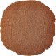 Beliani 2 poduszki dekoracyjne teddy ⌀ 40 cm brązowe RUTABAGA 3