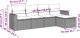 vidaXL 5-częściowy zestaw mebli ogrodowych z poduszkami, brązowy, polirattan 3