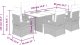 vidaXL 7-częściowy zestaw mebli ogrodowych z poduszkami, beżowy, polirattan 9