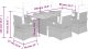 vidaXL 7-częściowy zestaw mebli ogrodowych z poduszkami, mieszany beż 9
