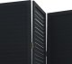 vidaXL Parawan pokojowy, 3-panelowy, czarny, lite drewno paulowni 6