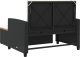 vidaXL Sofa ogrodowa z poduszkami, 2-osobowa, czarna, rattan PE i akacja Lumarko! 7
