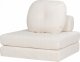 Beliani Sofa rozkładana jednoosobowa boucle biała OLDEN 6