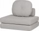 Beliani Sofa rozkładana jednoosobowa jasnoszara OLDEN 5