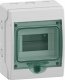 SCHNEIDERE Rozdzielnica hermetyczna Schneider Mini Mureva / d. Kaedra 1x6 IP65 UV mMRV-1-6-NT-T 13442 natynkowa drzwi transparentne 1