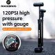 RockBros Pompka rowerowa Rockbros 42310006001 z manometrem - czarna 4