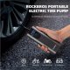 RockBros Elektryczna pompka rowerowa Rockbros 42720001001 z wyświetlaczem LED + kabel USB-C - USB-A - czarna 5