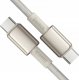 Kabel USB Baseus USB-C - USB-C 1 m Beżowy (BSU4881) 1