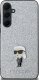 Karl Lagerfeld Etui Karl Lagerfeld KLHCSA35GCNPSG Samsung Galaxy A35 hardcase Fixed Glitter Choupette Logo Metal Pin srebrny/silver 3
