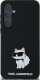 Karl Lagerfeld Etui Karl Lagerfeld KLHCSA35SMHCNPK Samsung Galaxy A35 hardcase Silicone Choupette Metal Pin czarny/black 3