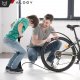 Alogy Pompka rowerowa 160psi z manometrem uchwytem ręczna przenośna do roweru wentyli Presta Schrader Alogy Czarna 2