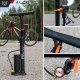 Alogy Pompka rowerowa 160psi z manometrem uchwytem ręczna przenośna do roweru wentyli Presta Schrader Alogy Czarna 8