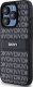 DKNY DKHCP15LPRTHSLK iPhone 15 Pro 6.1" czarny/black hardcase Leather Mono Stripe & Metal Logo 1
