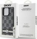 DKNY DKHCP15LPCPTSSK iPhone 15 Pro 6.1" czarny/black hardcase Leather Checkered Mono Pattern & Printed Stripes 8
