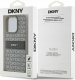 DKNY DKHCP15LPRTHSLE iPhone 15 Pro 6.1" beżowy/beige hardcase Leather Mono Stripe & Metal Logo 8
