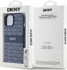 DKNY DKHCP15SPRTHSLB iPhone 15 / 14 / 13 6.1 niebieski/czarny hardcase Leather Mono Stripe & Metal Logo 8
