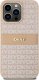DKNY DKHCP15XPRTHSLP iPhone 15 Pro Max 6.7" różowy/pink hardcase Leather Mono Stripe & Metal Logo 3