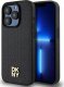DKNY DKHMP15LPSHRPSK iPhone 15 Pro 6.1" czarny/black hardcase Leather Pattern Monogram Metal Logo MagSafe 1