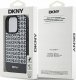 DKNY DKHMP15XPSOSPK iPhone 15 Pro Max 6.7" czarny/black hardcase Leather Printed Pattern Metal Logo MagSafe 8