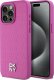 DKNY DKHMP15XPSHRPSP iPhone 15 Pro Max 6.7" różowy/pink hardcase Leather Monogram Pattern Metal Logo MagSafe 1