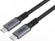 Kabel USB MicroConnect USB-C - USB-C 1 m Czarny (Premium USB4 USB-C cable 1m) 1