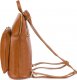 Beltimore Skórzany plecak damski torba 2w1 elegancki A4 włoski pojemny camel Vera Pelle S40 NoSize 2