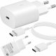 Ładowarka Samsung Oryginalna Ładowarka sieciowa USB-C Samsung 25W + Kabel Type C 180cm Premium Super Fast Charge Zestaw Biała 13