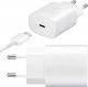 Ładowarka Samsung Oryginalna Ładowarka sieciowa USB-C Samsung 25W + Kabel Type C 180cm Premium Super Fast Charge Zestaw Biała 1