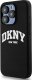 DKNY DKNY Liquid Silicone White Printed Logo MagSafe - Etui iPhone 13 Pro (czarny) 2