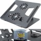 Alogy Podstawka stojak stolik pod laptopa 17.3" regulowana 360 chłodząca składany Aluminium 25x21.7cm Alogy Grafitowy 10