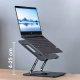 Alogy Podstawka stojak stolik pod laptopa 17.3" regulowana 360 chłodząca składany Aluminium 25x21.7cm Alogy Grafitowy 12