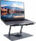 Alogy Podstawka stojak stolik pod laptopa 17.3" regulowana 360 chłodząca składany Aluminium 25x21.7cm Alogy Grafitowy 16