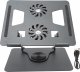 Alogy Podstawka stojak stolik pod laptopa 17.3" regulowana 360 chłodząca składany Aluminium 25x21.7cm Alogy Grafitowy 1