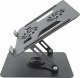 Alogy Podstawka stojak stolik pod laptopa 17.3" regulowana 360 chłodząca składany Aluminium 25x21.7cm Alogy Grafitowy 7