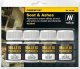 Vallejo : 73.193 - Pigment Set -Soot & Ashes (4x35 ml) 1