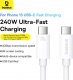 Kabel USB Baseus USB-C - USB-C 1 m Biały (1024213) 11