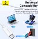 Kabel USB Baseus USB-C - USB-C 1 m Biały (1024213) 14