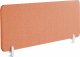 Beliani Przegroda na biurko 180 x 40 cm czerwona WALLY 1