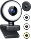 Kamera internetowa Wemiss WEMISS CM-A2 Stream Series with Ring Light Full HD Webcam with 1/3"-CMOS Sensor  black 1